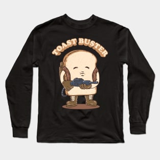 Toast Buster: Ghost-Busting Bread Long Sleeve T-Shirt